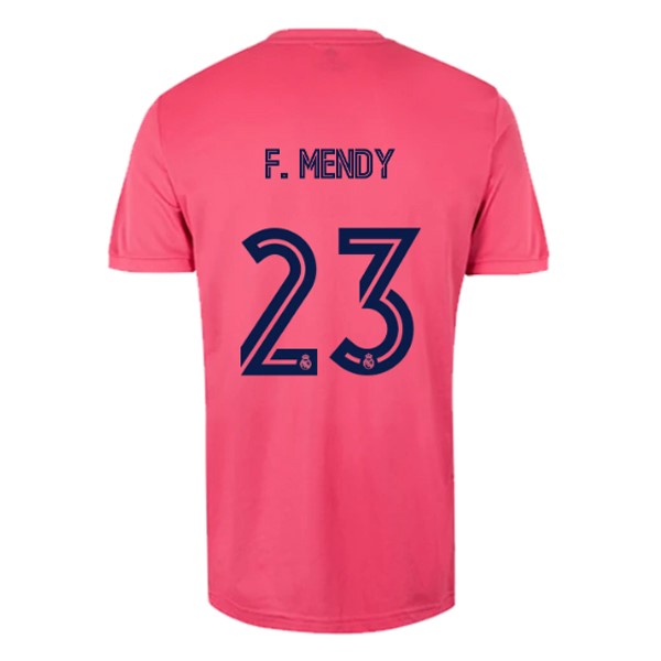 Camiseta Real Madrid Replica Segunda Ropa NO.23 F. Mendy 2020/21 Rosa